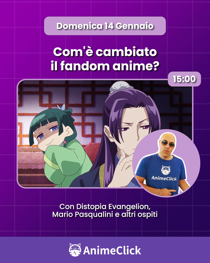 AnimeClick su Twitch - Programma dal 14 al 21 gennaio